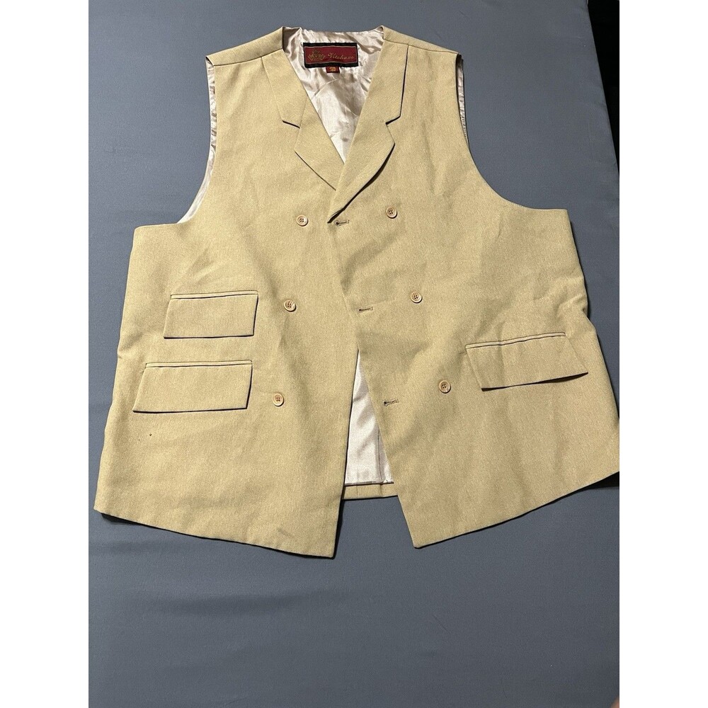 Vintage Vitaliano Vest Size 44R 100% Polyester Sport Vest